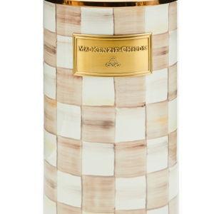 Mackenzie-Childs Mocha Check Utensil Holder