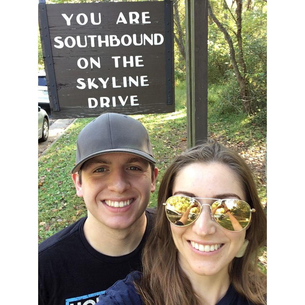 Took the scenic route to Mary and David's wedding October 2020!