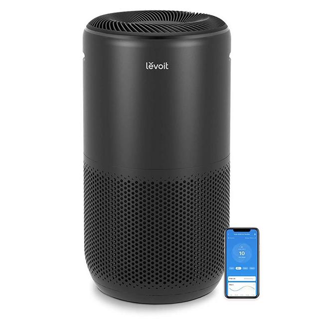 LEVOIT Heavy Duty Air Purifier, Smart WiFi and PM2.5 Sensor, 24dB, H13 True HEPA Filter Removes Up to 99.97% of Particles, Pet Allergies, Smoke, Dust, Alexa Control, Gift for Family, 1005 sq.ft, Black