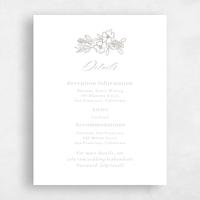 Grey Wedding Enclosure - Mira Letterpress