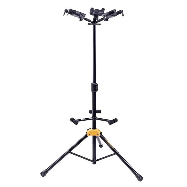 Hercules Stands GS432B PLUS Tri Guitar Stand with Auto Grip System and Foldable Yoke