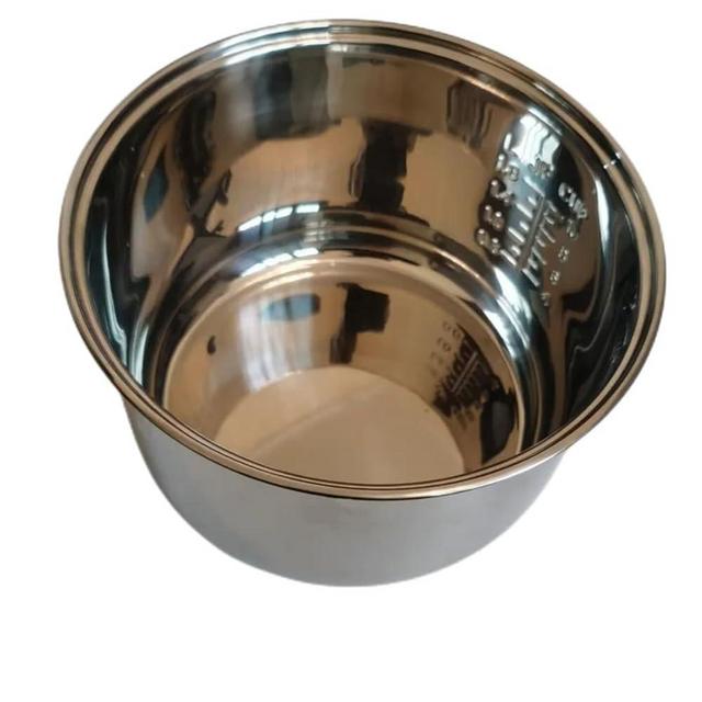 Upiyan 304 Stainless Steel Rice Cooker Inner Bowl for Zojirushi NS-TSC10 (5.5cups) Multi-Cooker Replacement Inner Pot