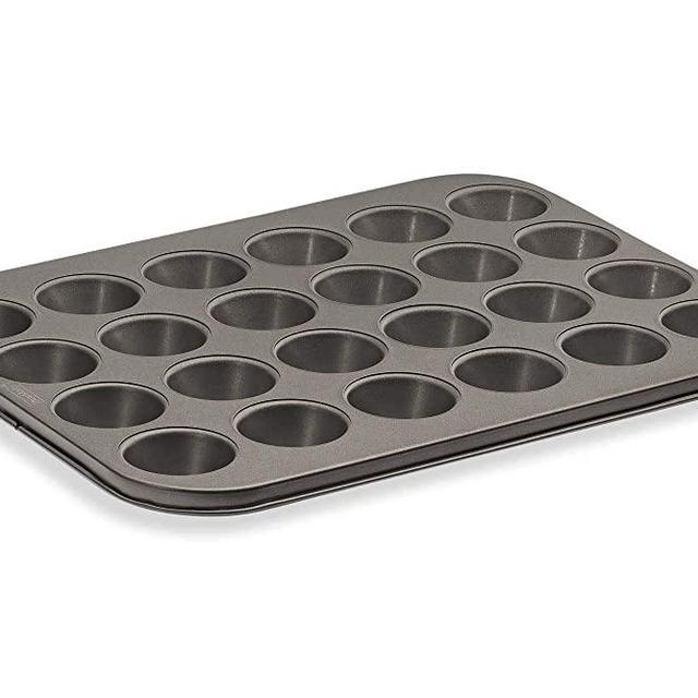 husMait 24 Cup Mini-Muffin Pan - Heavy Duty Kitchen Cupcake Pan for Baking Mini Cupcakes ,Small Muffins or Bite Size Tarts