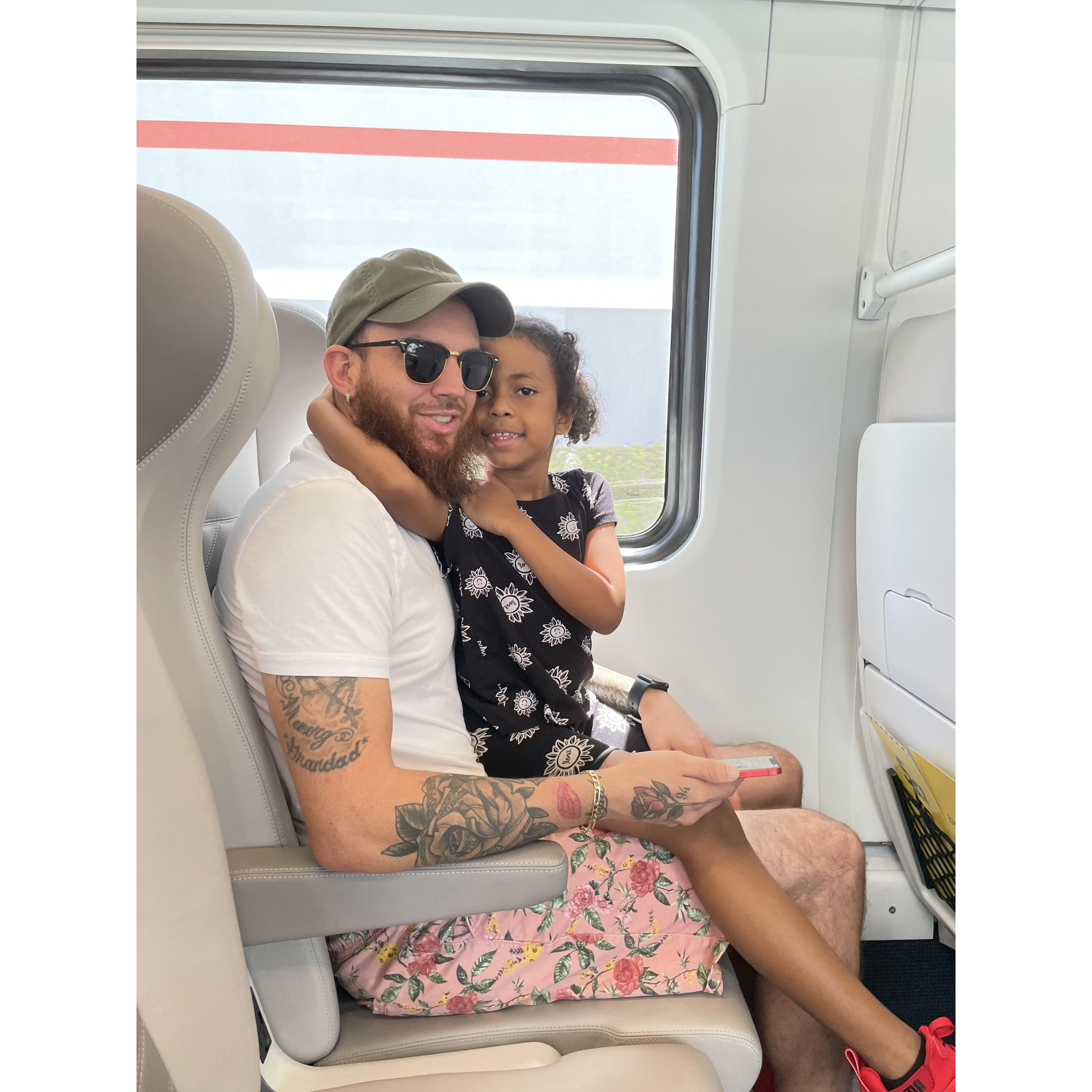 Family trip to Miami on the bright line.