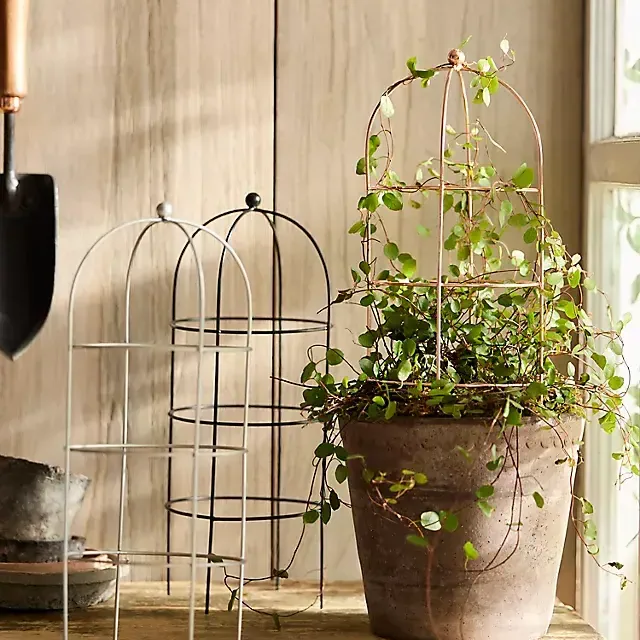 Domed Cylinder Iron Mini Trellis