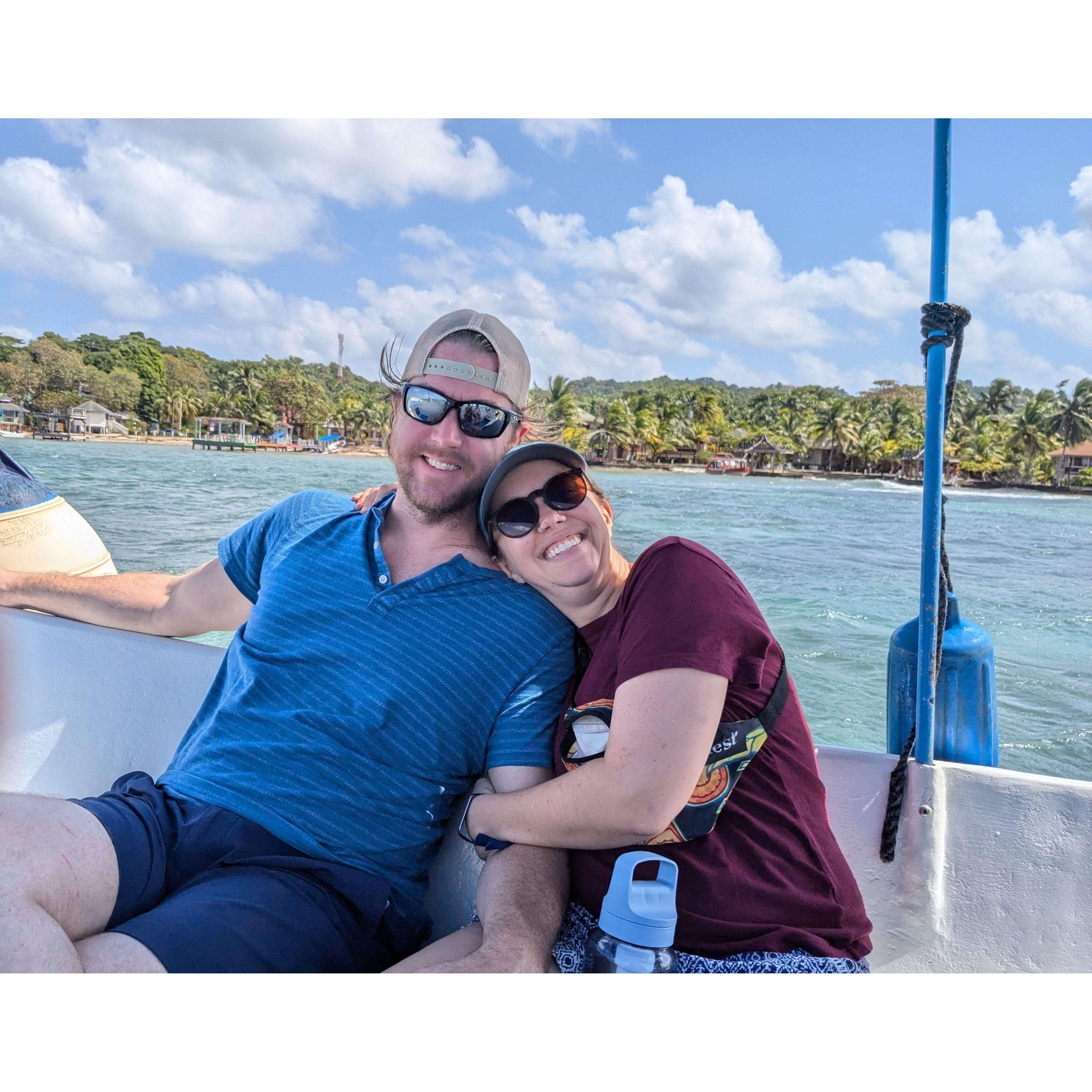 Hilda brought Aaron to the island of Roatan, Honduras in January of 2025!