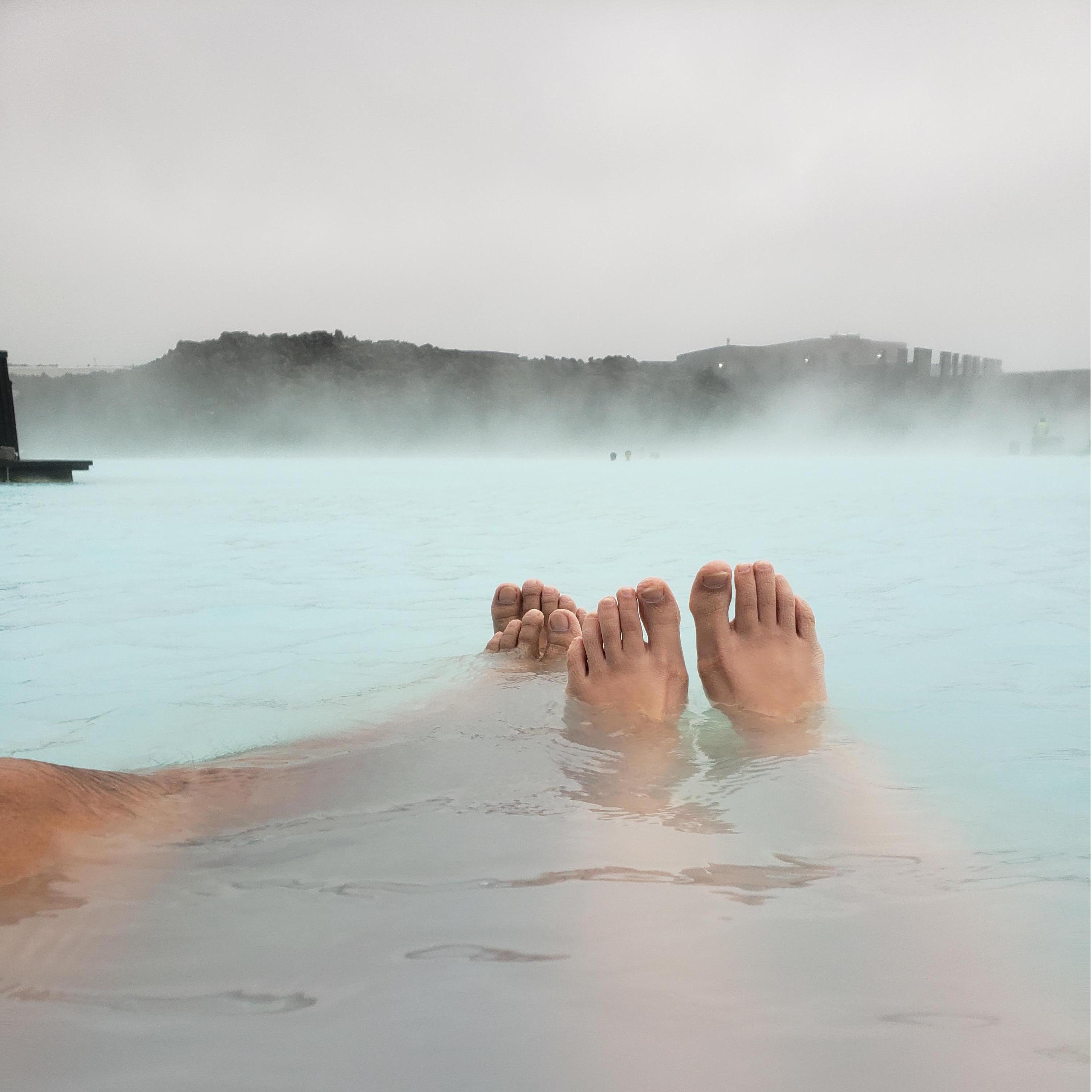 At the Blue Lagoon in Iceland 2019.