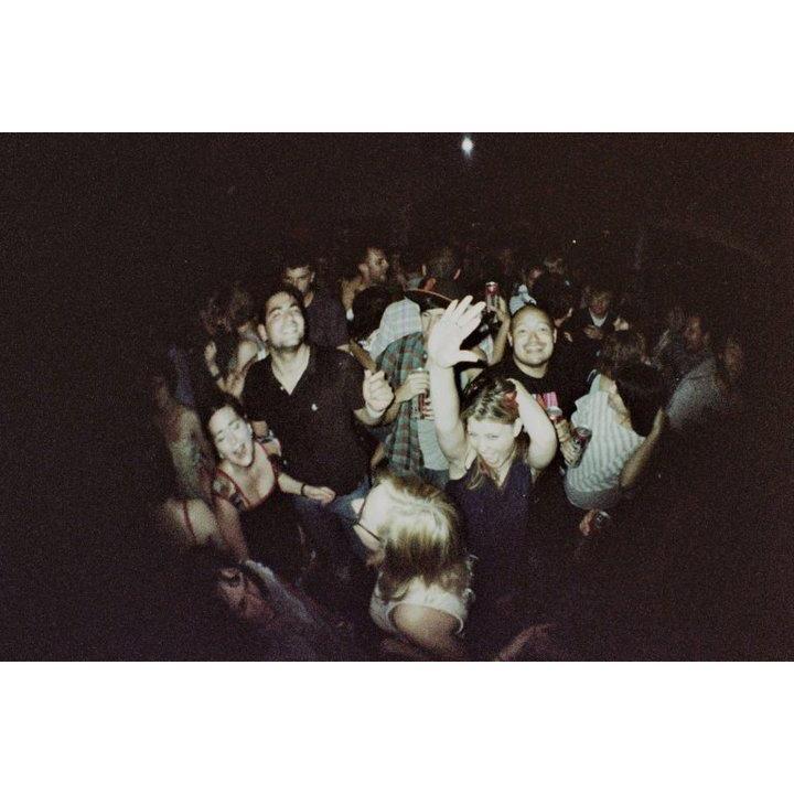 Rocky in the crowd right when we first met.