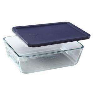 Pyrex® Simply Store® 11 Cup Rectangular Dish w/ Blue Lid