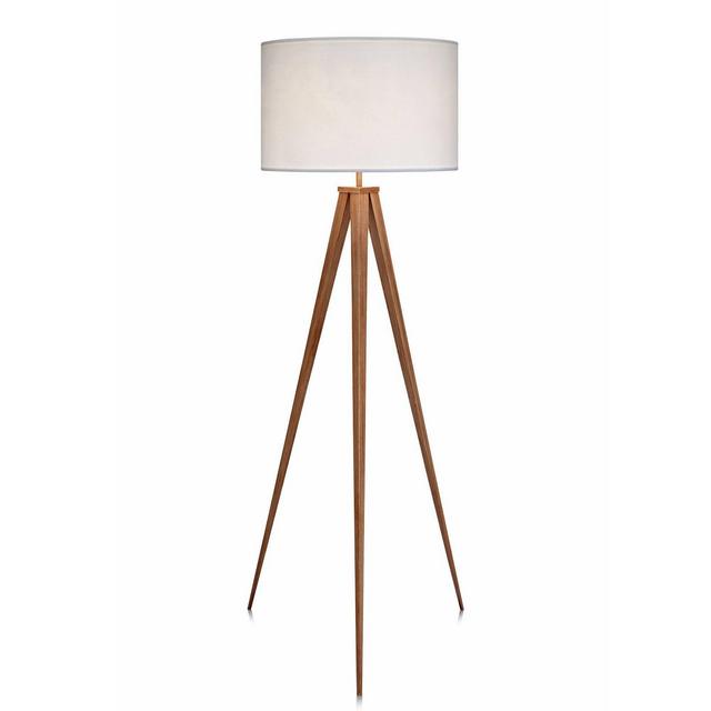 60" Tripod Floor Lamp with Shade White - Versanora