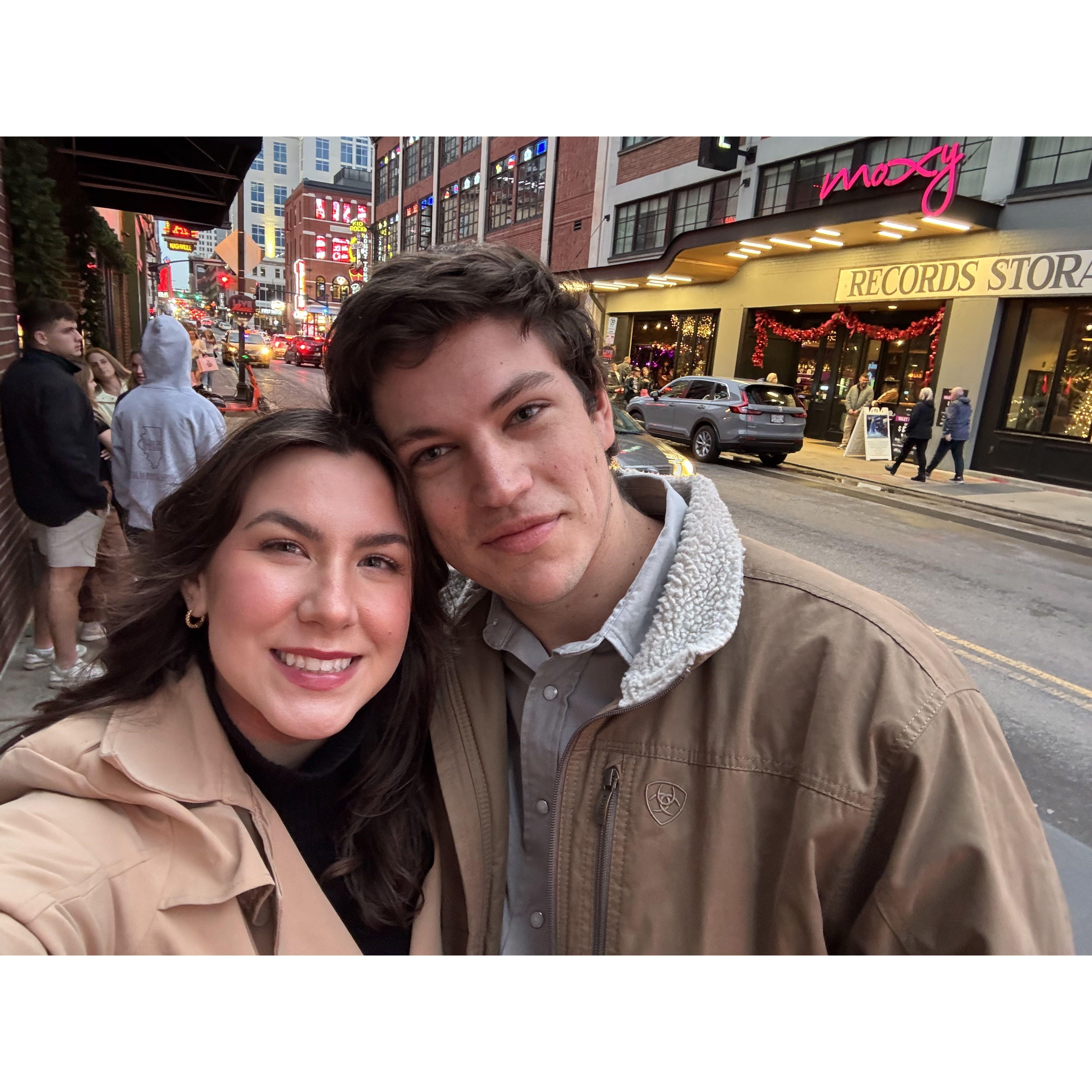 Everett's first trip to Nashville.