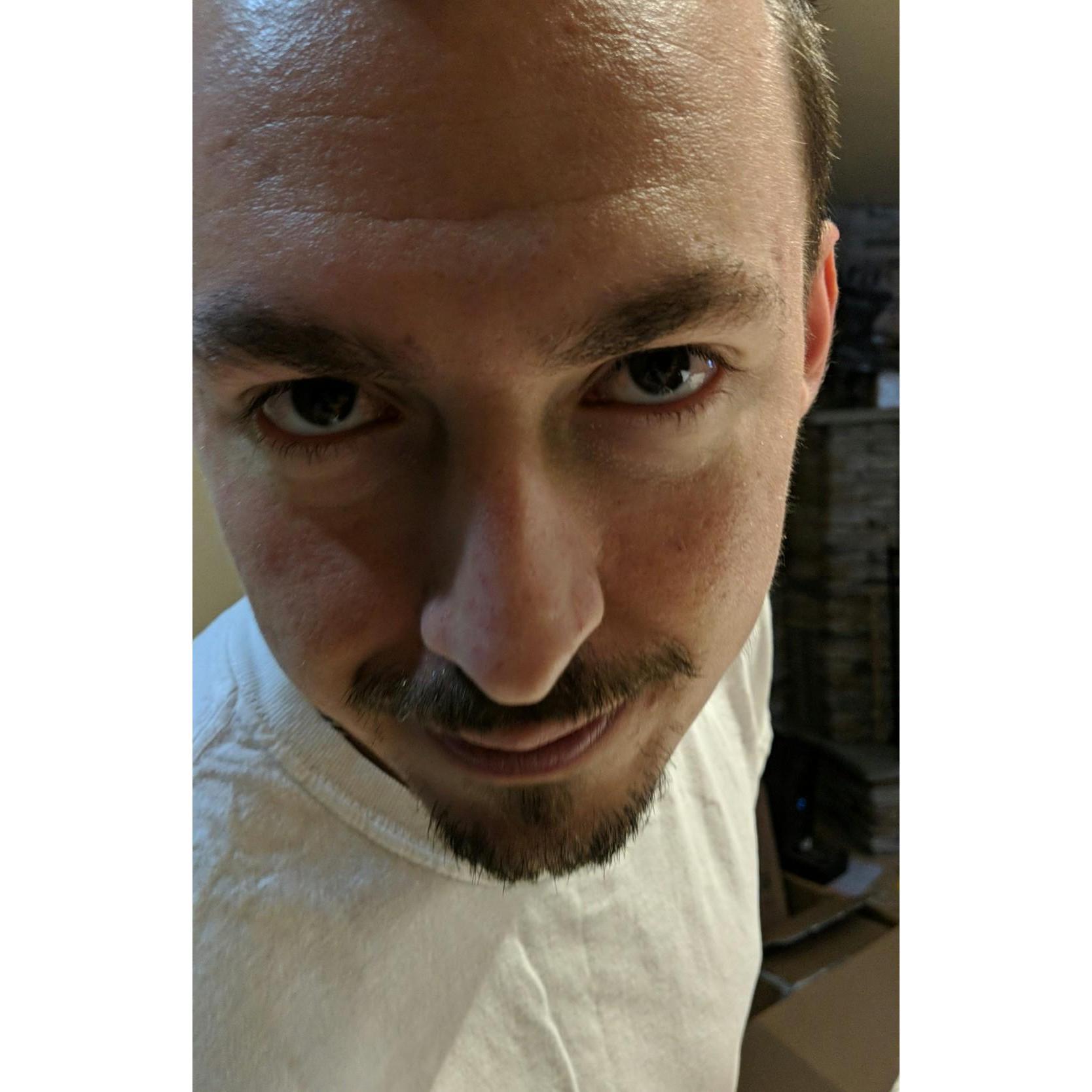Chris takes a Villian pose!