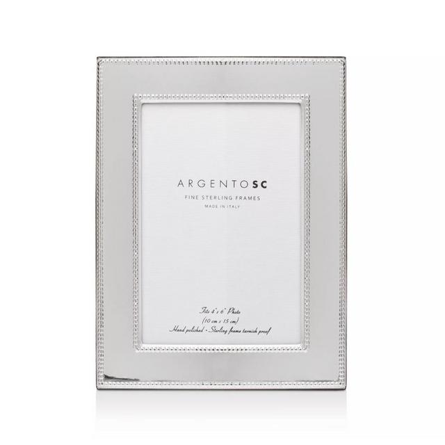 Argento Sc Amira Double-Bead Sterling Silver Frame