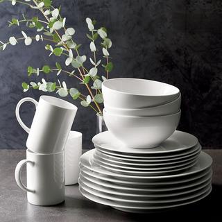 Aspen Rimmed 16-Piece Dinnerware Set, Service for 4