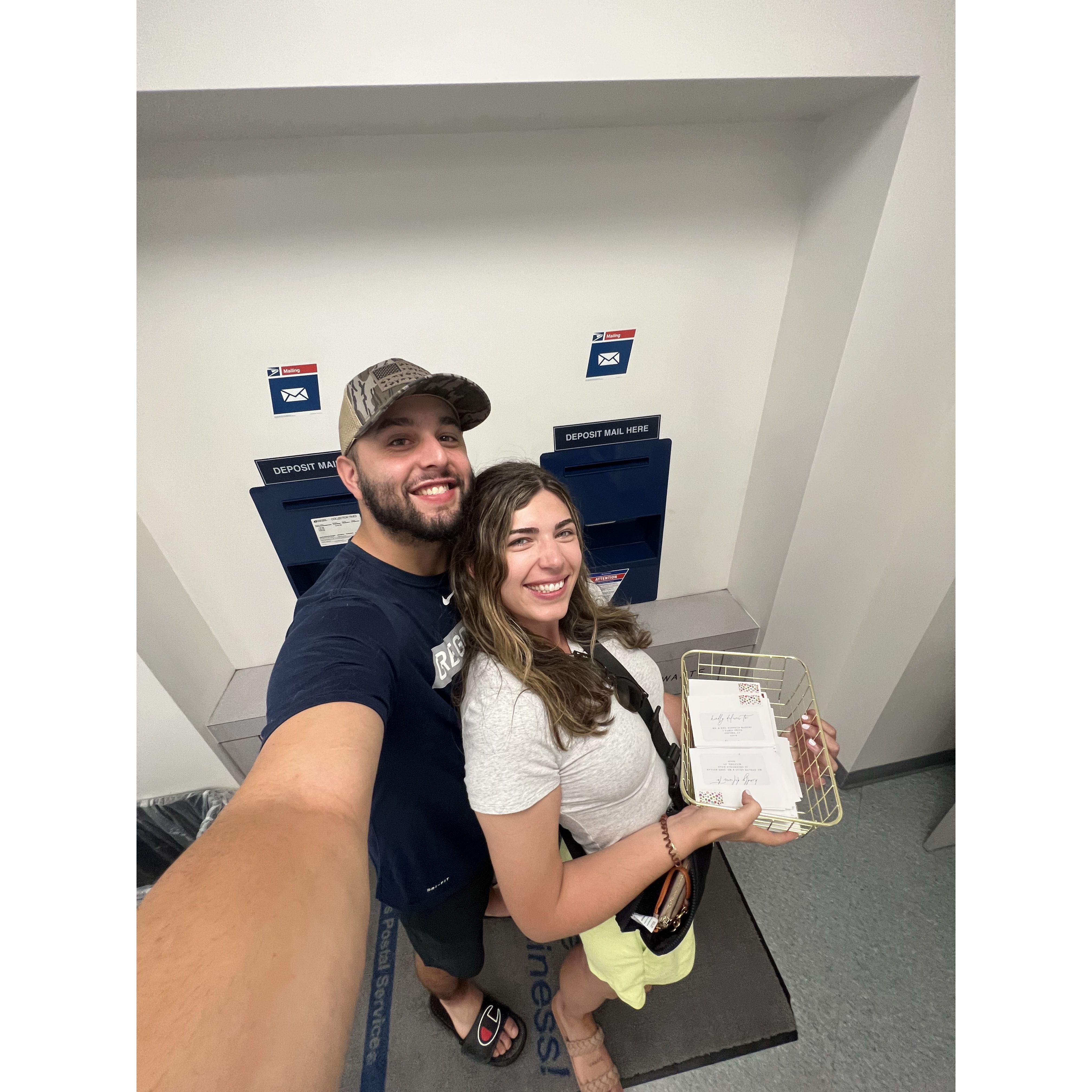 Sending out our Save the Dates for our big day!! 💌  7/14/23