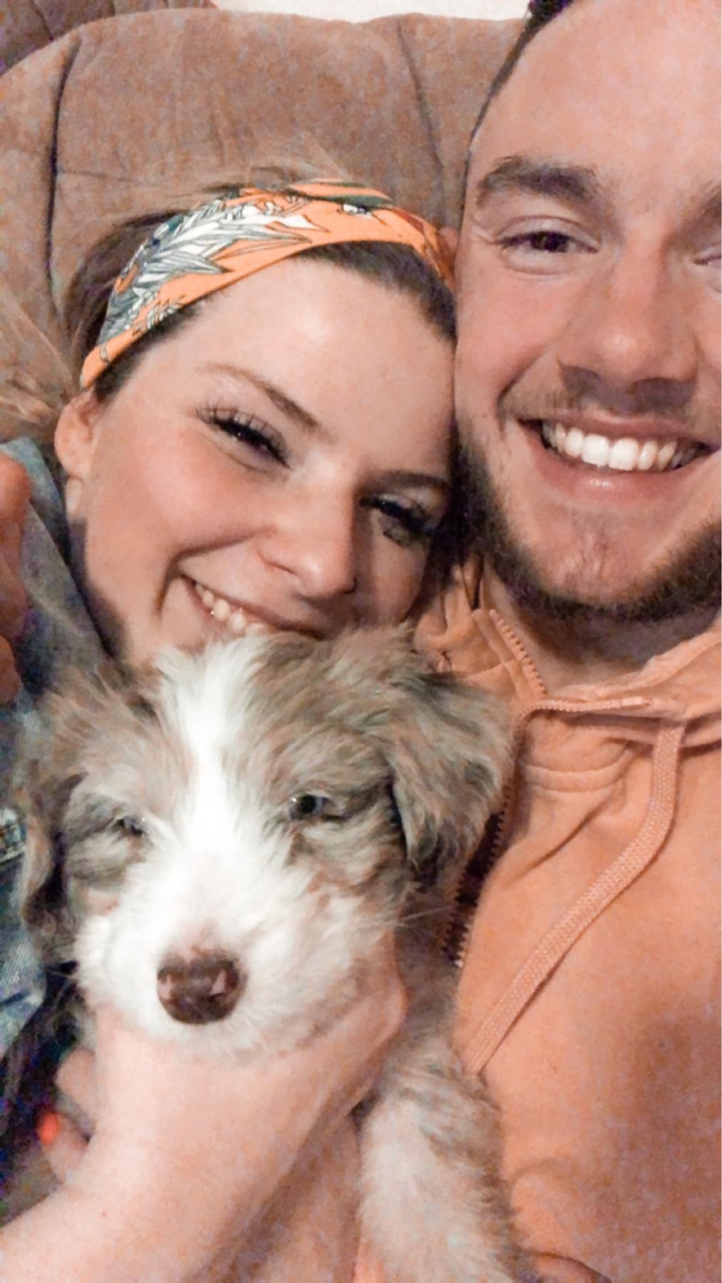 Got our crusty lub, Baylor a week before the world shut down in March 2020. She was only 6 weeks but Zach begged to get her sooner and if he hadn’t, we may have never got her crazy fluffy wiggle butt!
