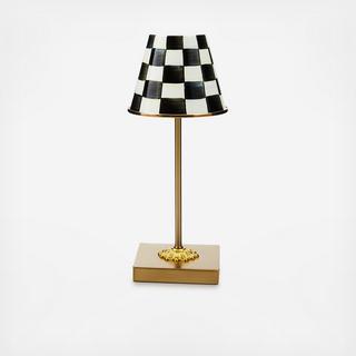 Courtly Check LED Rechargeable Cafe Table Lamp