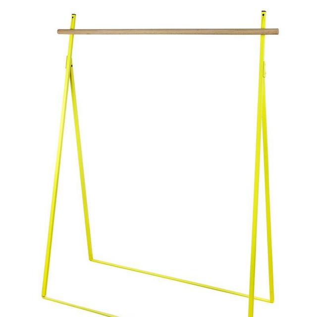 clothes rack yellow