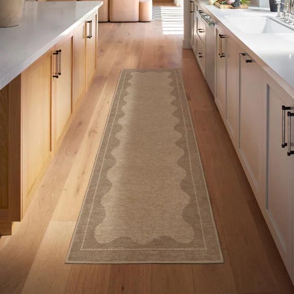 Ruggable | Orla Tan Rug, 2.5x10’ Flatwoven