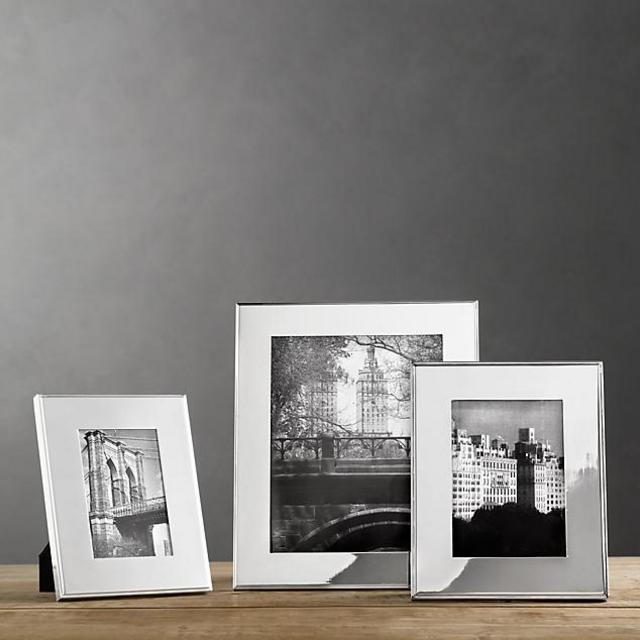 Hampton Wide Tabletop Frame - Silver 5x7