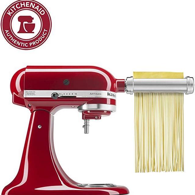 KitchenAid KSMPRA 3-Piece Pasta Roller & Cutter Attachment Set, Silver, Pack of 1