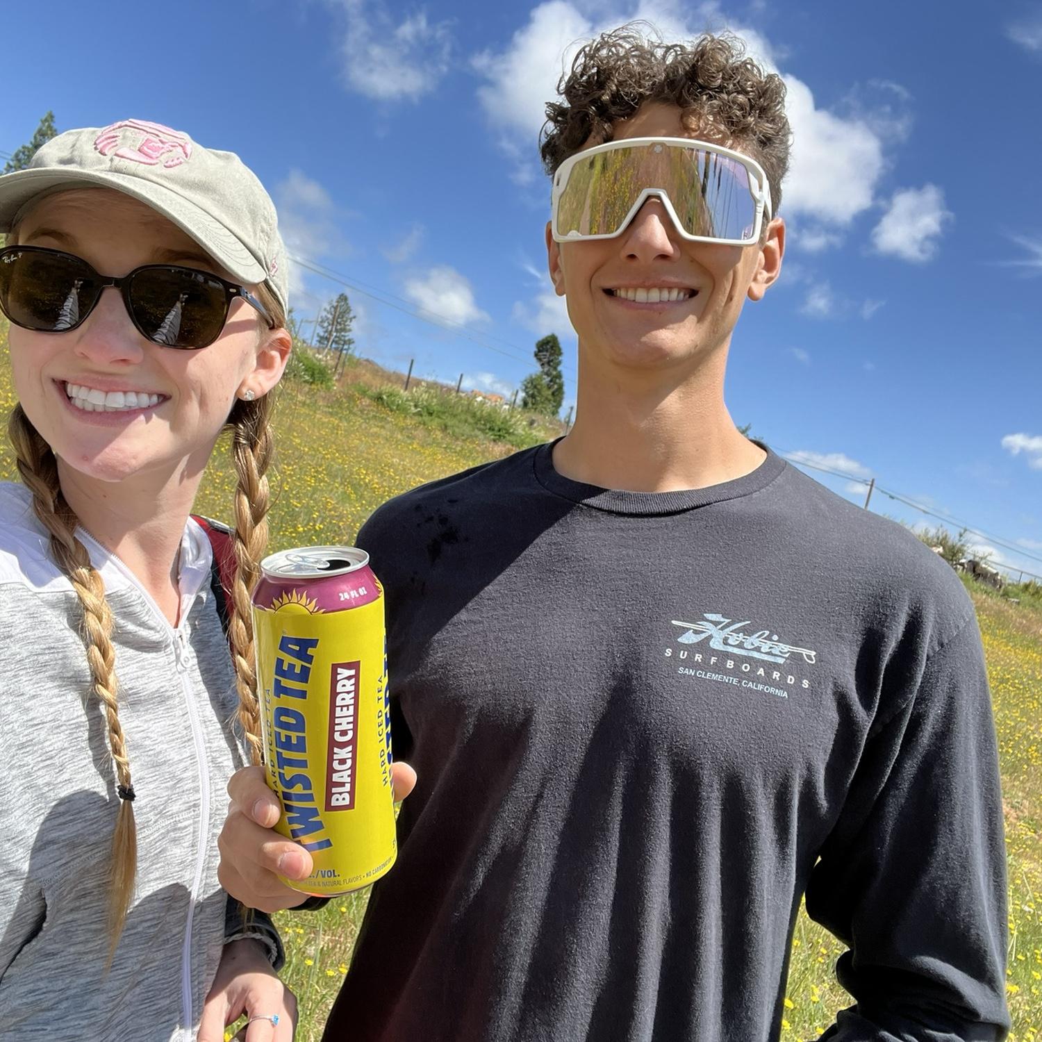 This is on just one of our many disc golfing dates at our favorite course in Magalia!
