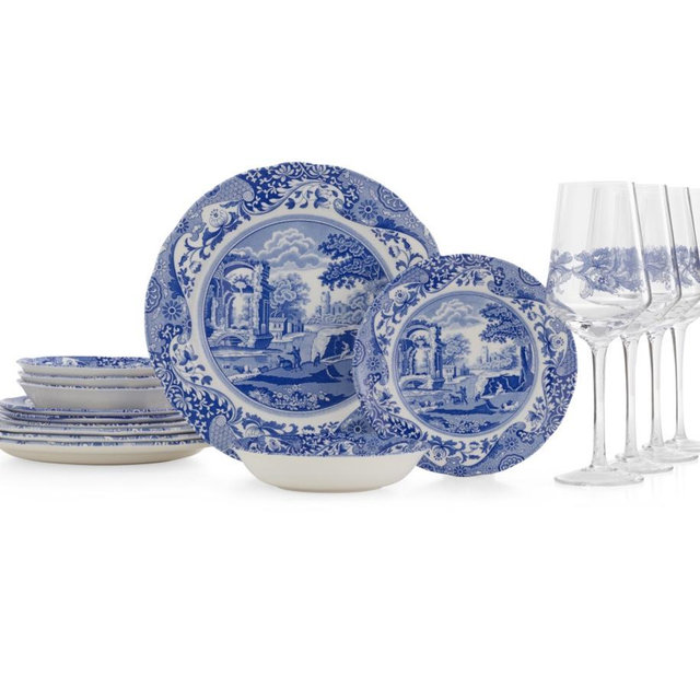 Blue Italian 16 Piece Set