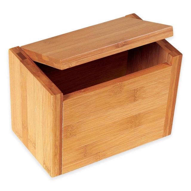 Lipper International Bamboo Recipe Box