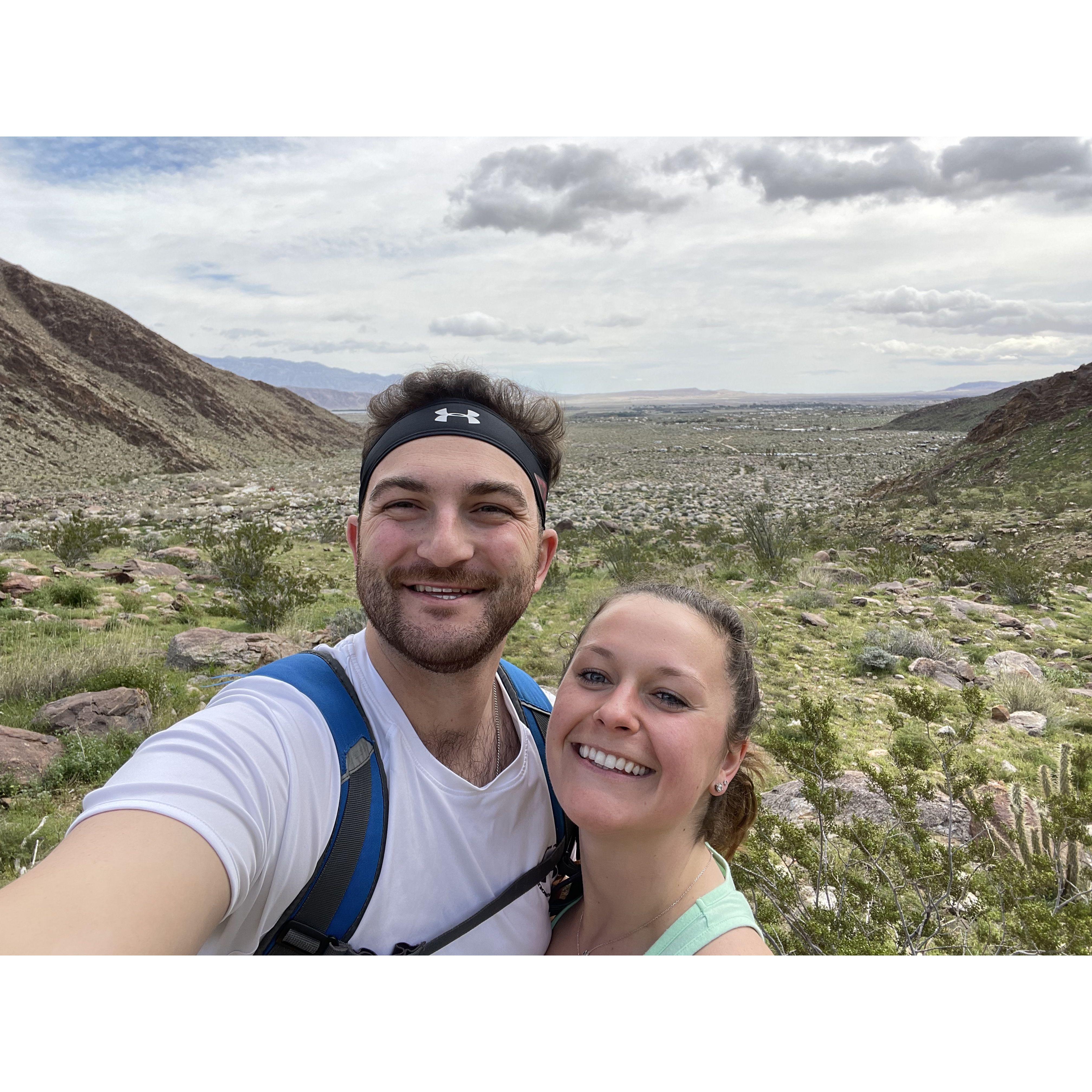 Exploring Borrego Springs while Eddie was working in San Diego!