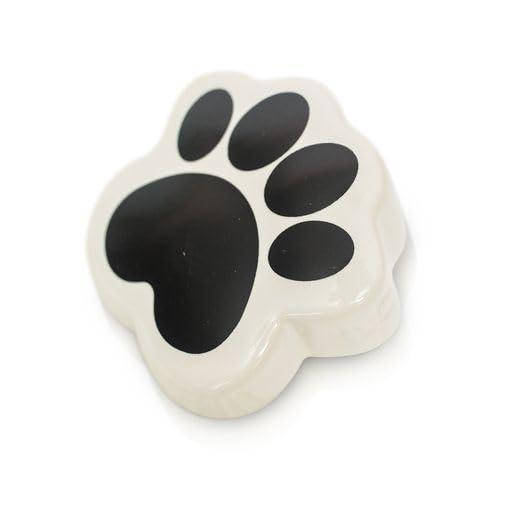 nora fleming it's paw-ty time! (paw print) A404 - Hand-Painted Ceramic Unique Décor - Summer Minis for the Home and Office
