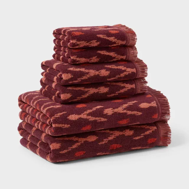 6pc Bath Towel Set Plum - Threshold™