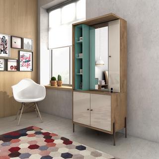 Joy Vanity Jewelry Armoire with Mirror