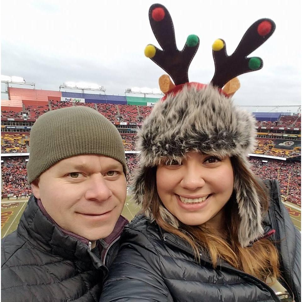 Go Redskins!!! Redskin's Stadium - Christmas Eve 2017