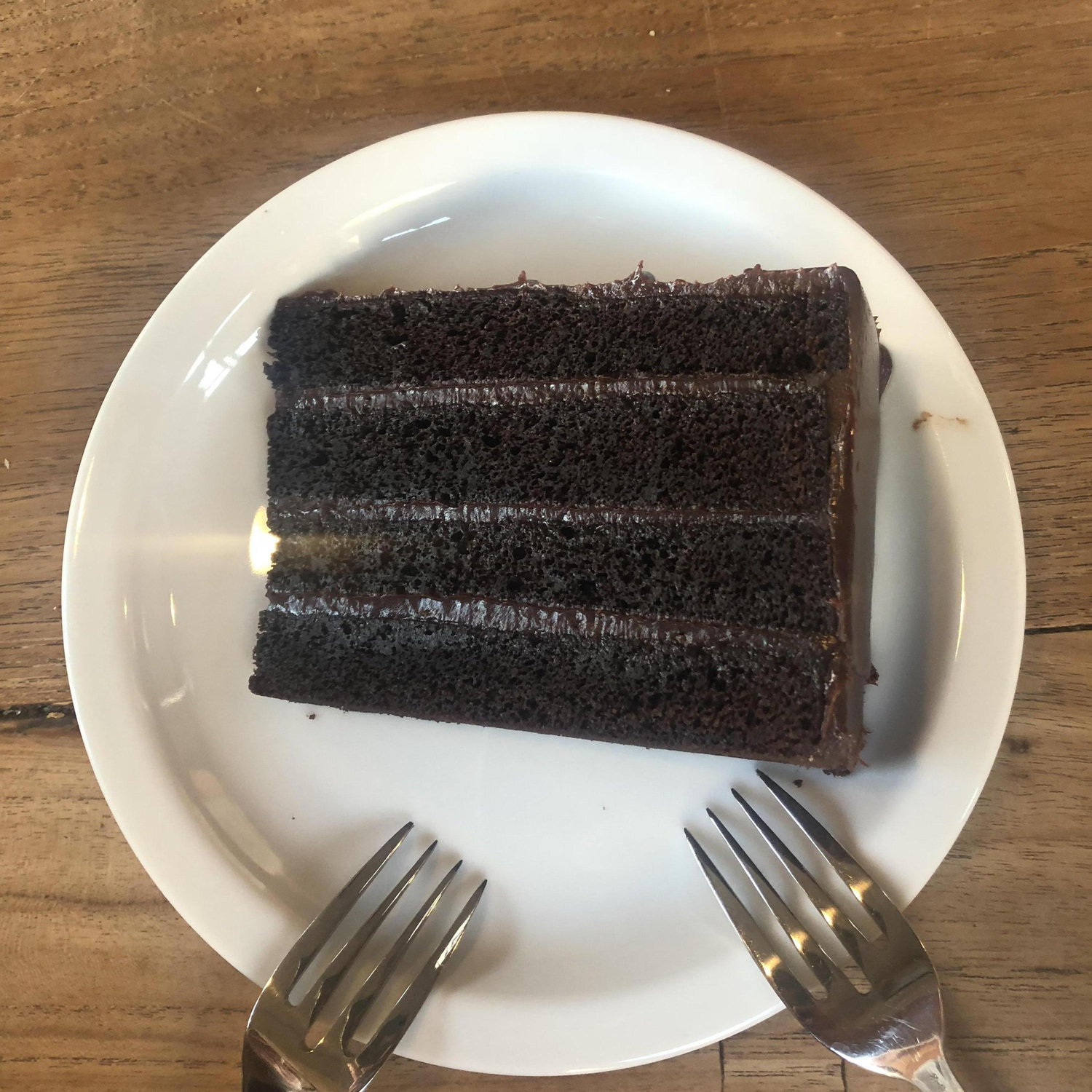 Our first date started with chocolate cake. @tartinebakery in the mission