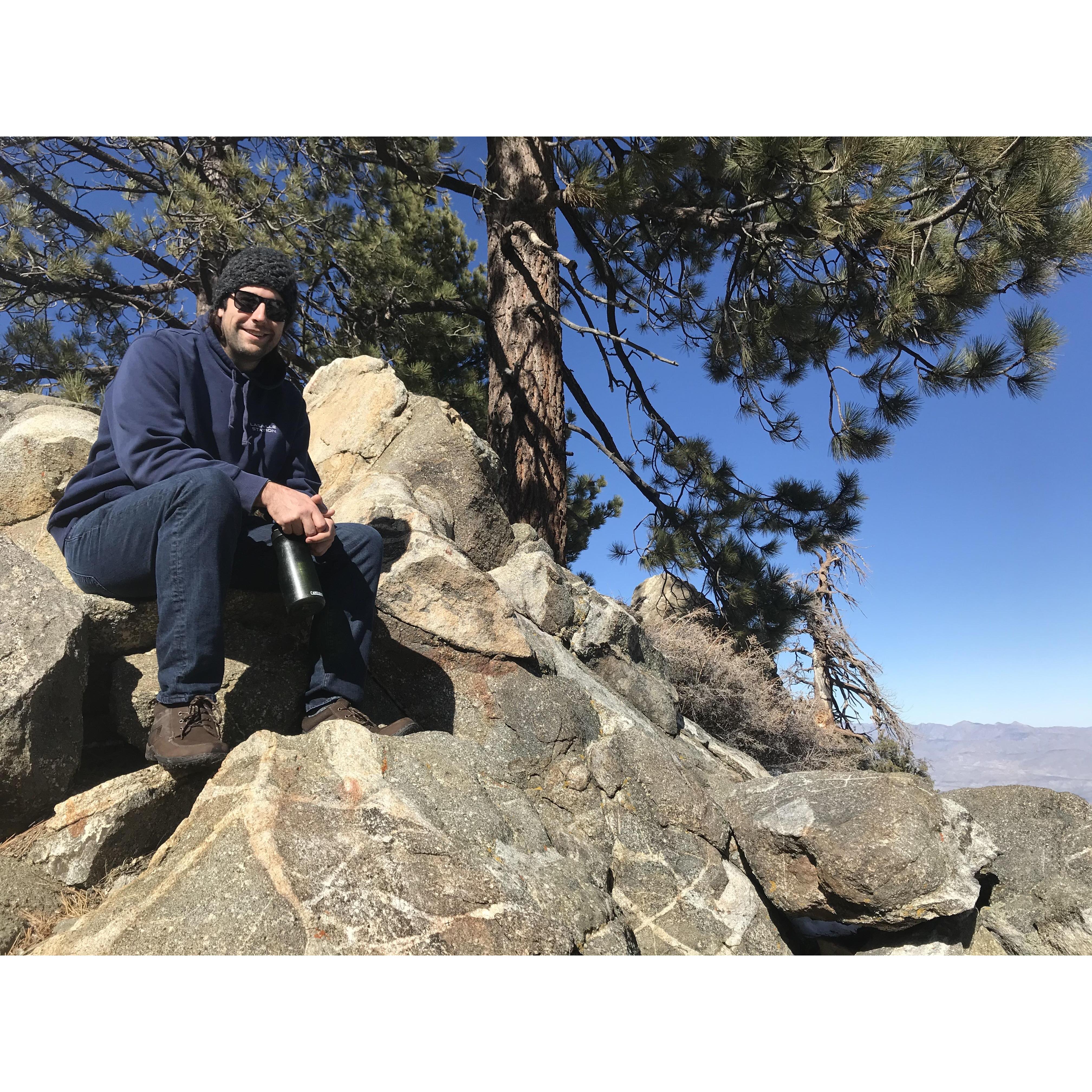 While visiting their uncles in Palm Springs, CA, they took a day trip up to Mt. San Jacinto. The gondola ride was a trip in itself. Circa January 2020.