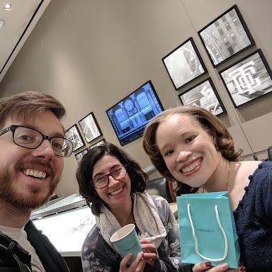 Erik and Dani helped me shop for a special ring for my 35 birthday. 
