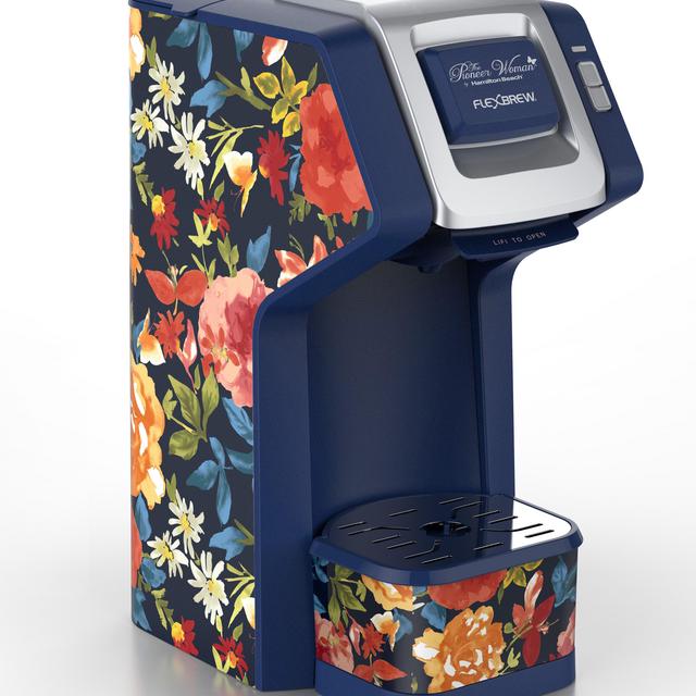 The Pioneer Woman FlexBrew Single-Serve Coffee Maker, Blue Fiona Floral, Model 49932