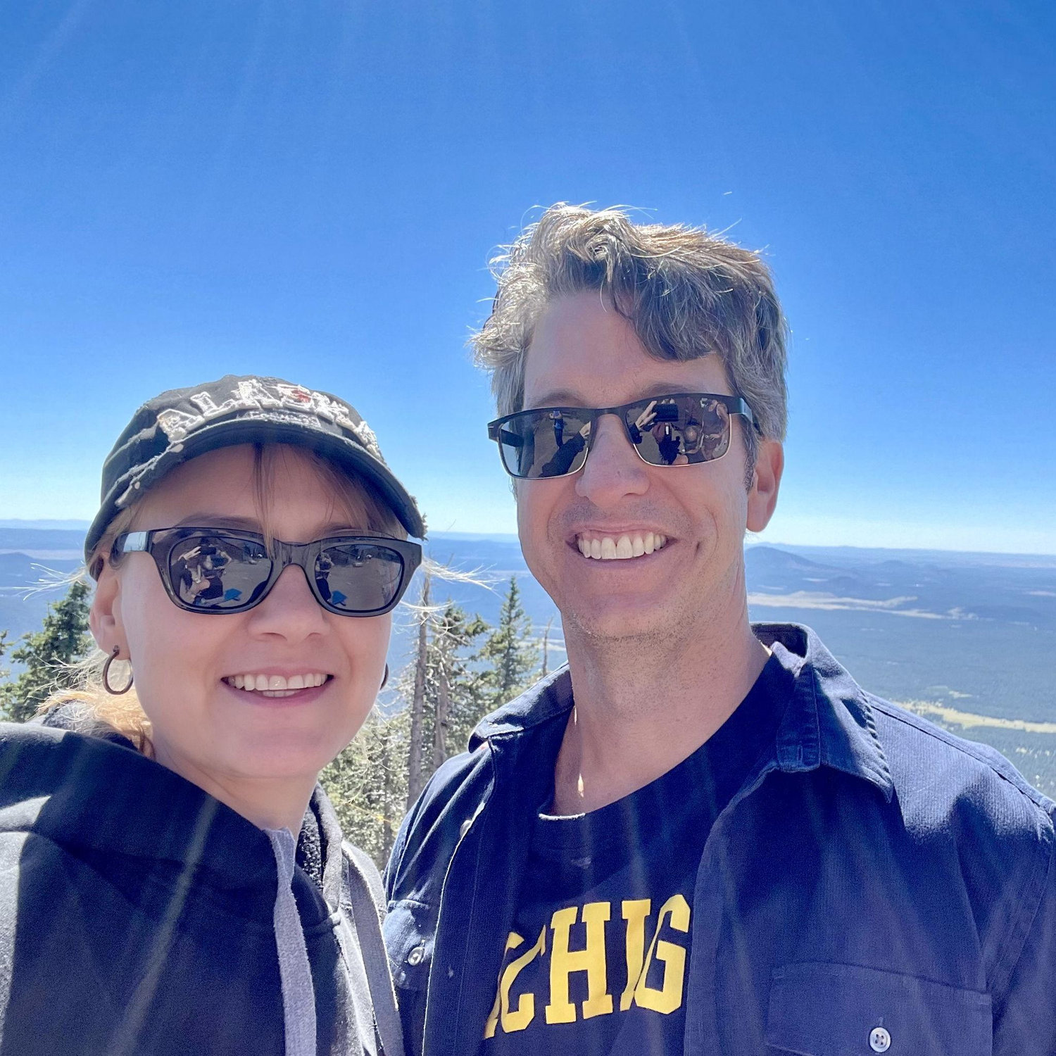 At the top of snowbowl in Flagstaff