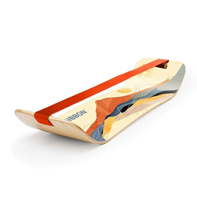 GIBBON SlackBoard - GiBoard Balance Board - Gift for Kids & Adults - 1 & 2 Line Options - Slackline Balance Trainer for Core Workouts, Standing Desk Exercise, Home Gym, Yoga & More