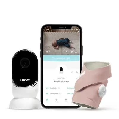 Owlet Monitor Duo Smart Sock 3 + Cam in Mint