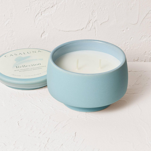 2 Wick Lidded Reflection Jar Candle 7.5oz - Casaluna™