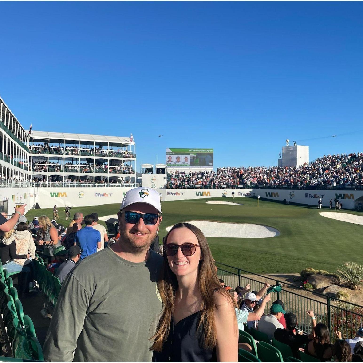 16th hole at the Waste Mgmt