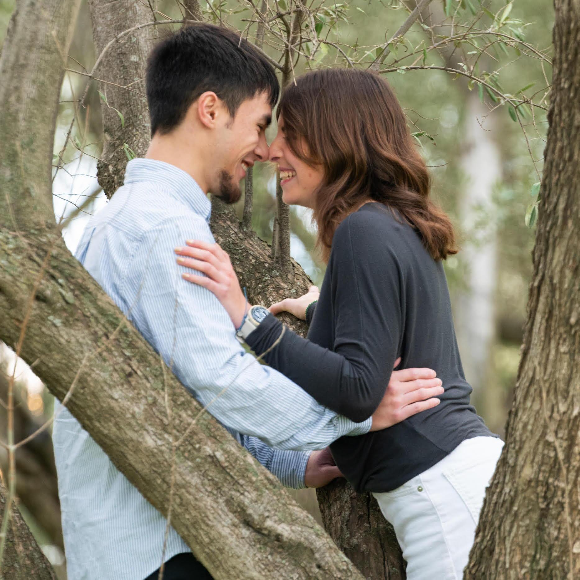 A sweet picture Bree's friend (and maid of honor) Natalie snapped during a photoshoot in Chico