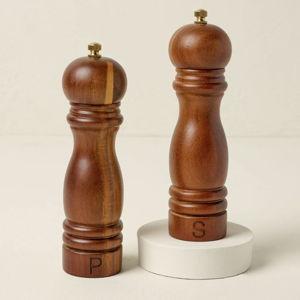 Wood Salt & Pepper Grinder Set