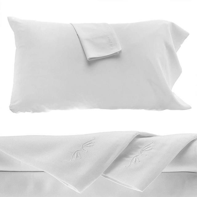BedVoyage 100% Bamboo Sheets - King 4 Piece Bed Sheet Set - Hypoallergenic - Rayon Viscose Bamboo (White)