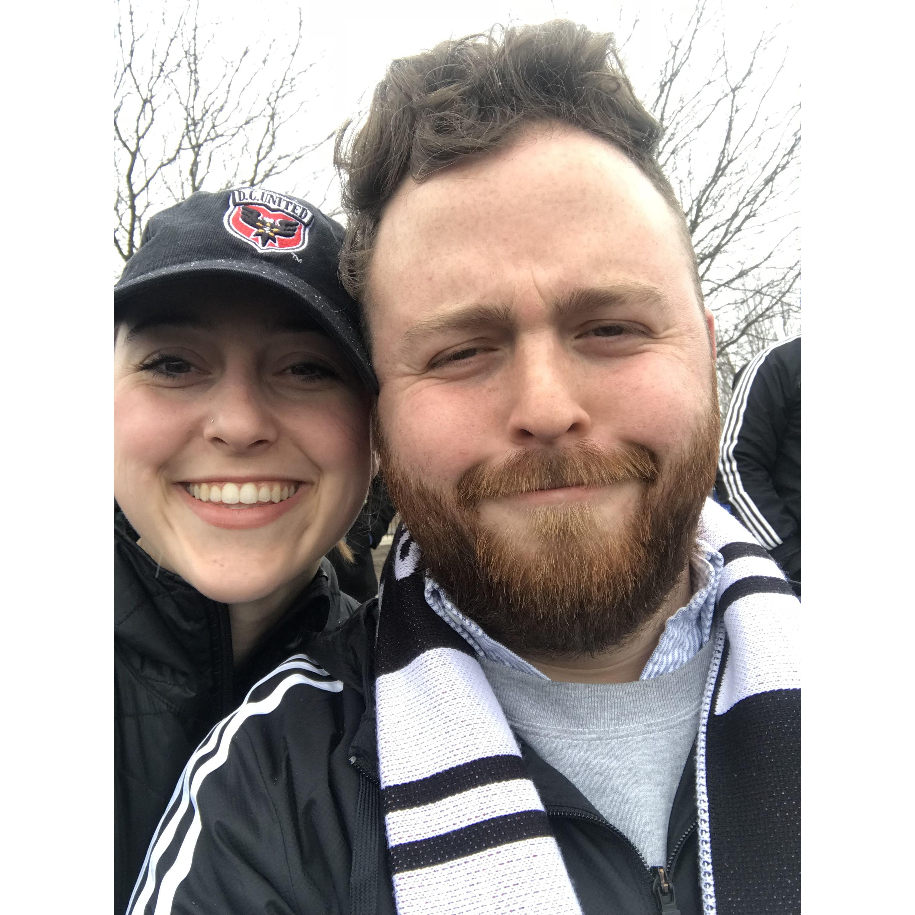 My favorite part of dating Conor was getting him to love soccer as much as I do!!!!!