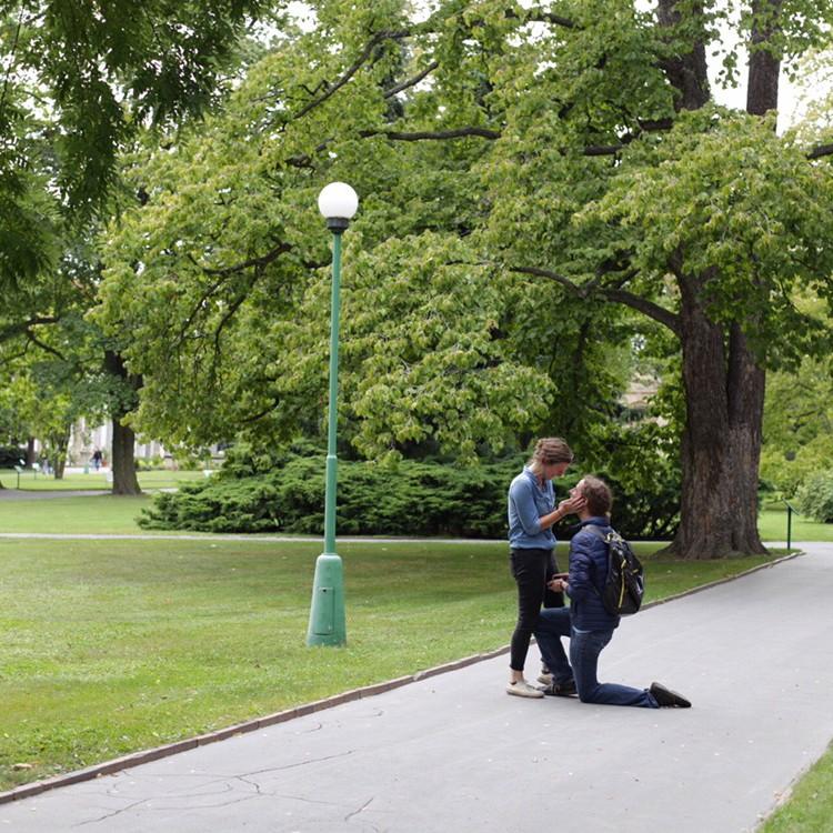 Engagement at The Royal Garden at Prague Castle, September 2017