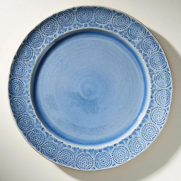 Old Havana Dinner Plates, Set of 4 Blue
