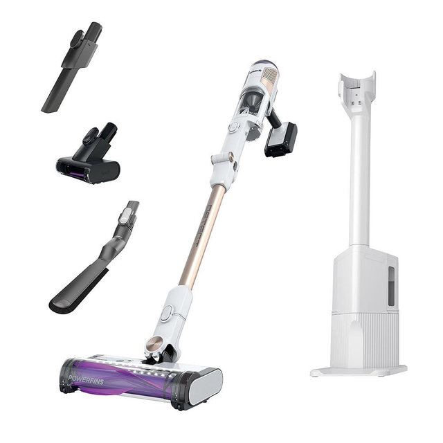 SHARK IW4625 Detect Pro Auto-Empty System - Lightweight Cordless Stick Vacuum for Pet Hair with HEPA Filter, Flexible Wand, Portable Handheld, Charging Dock, Self-Cleaning Brushroll, Tools (Renewed)