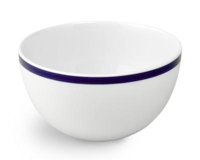 Brasserie Blue-Banded Porcelain Cereal Bowls Set of 4